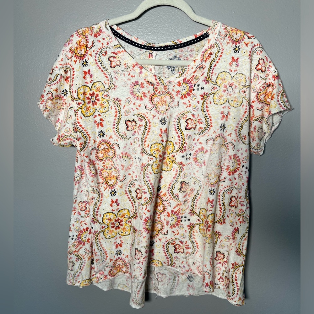 Anthropologie Pilcro Linen Blend women Shirt-‎ Small